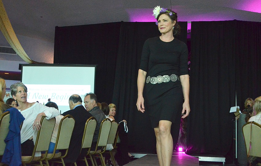 Mindy Zeitler hits the runway in a dress from Selah Vie Boutique.
