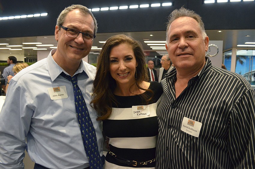 John Ayers with Donna and David Koffman