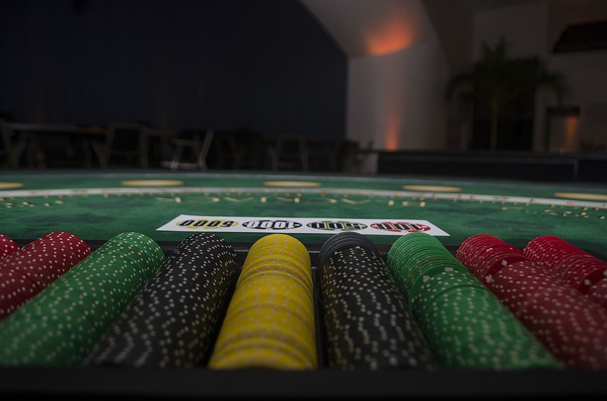 The event featured a casino-themed portion.