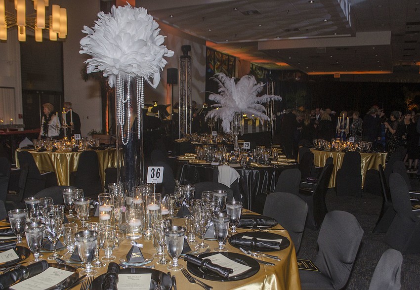 The event was set to a 1920s theme.