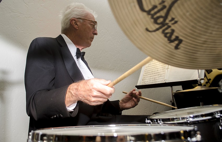 Tomkats Jazz Orchestra played during the event.