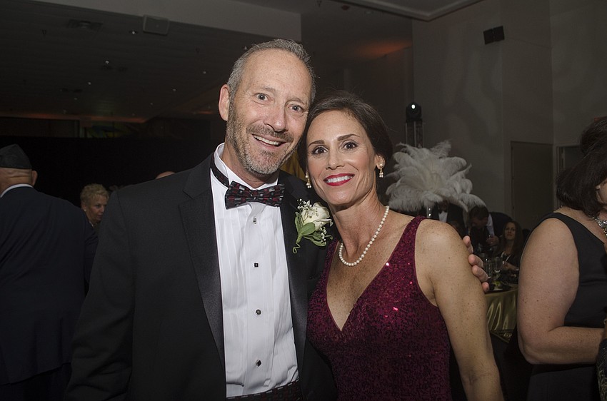 Temple Beth Sholom Co-President Rob Katz and event Co-Chairwoman Marla Katz