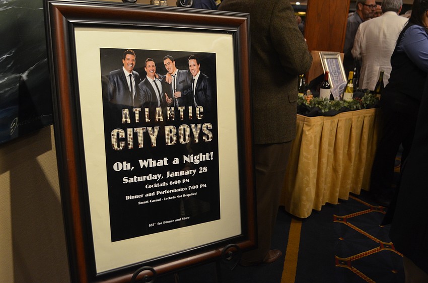 The Atlantic City Boys performed for a sold-out crowd after dinner and cocktails.