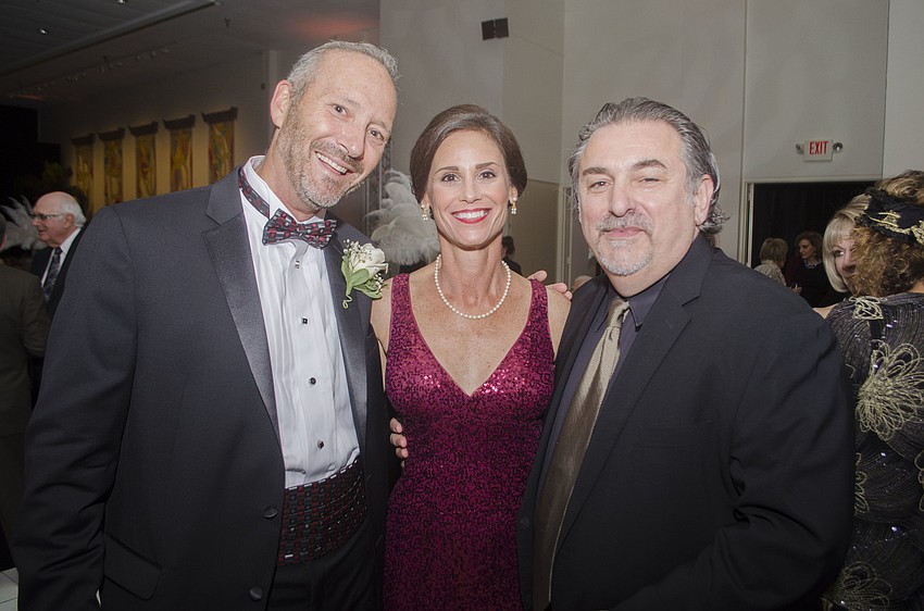 Temple Beth Sholom Co-President Rob Katz, event Co-Chairwoman Marla Katz and event Co-Chairman Phil Mancini