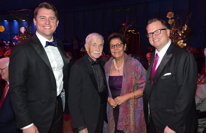 Bart Lowther, John and Pauline Mitchell and Brian Mariash