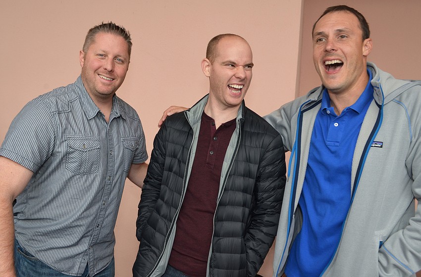 Zach Raymond, Calvin Atmore and Jerry Szklarek of Banfi Wines