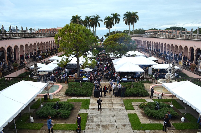 The Forks & Corks Food and Wine Festival Grand Tasting was held in the courtyard of the John and Mable Ringling Museum of Art Jan. 29.