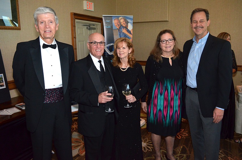 Dick Pelton, Honoree Jack and Debbie Duncan, Carolyn and Honoree Steve Roskamp