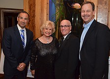 Honorary Chairman Jeffrey Mayers with Community Superstar Honorees Linda Carson, Jack Duncan and Steven Roskamp
