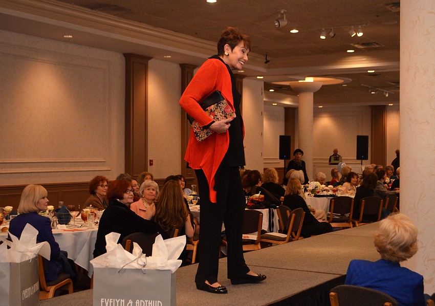Beth Israel Women members modeled three outfits each during the annual fashion show. The ladies picked out the shoes they wore with their outfits.