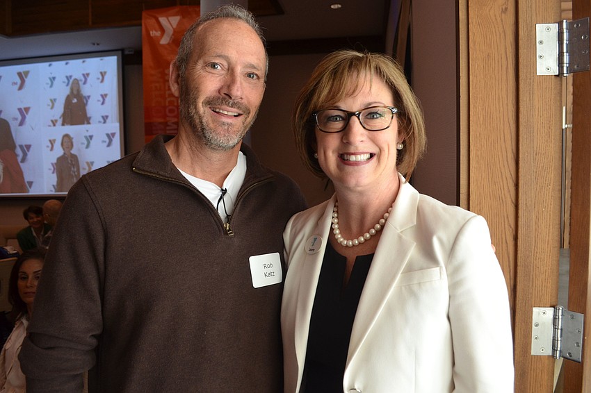 Rob Katz and President and CEO at Sarasota Family YMCA, Inc. Laura Gilbert