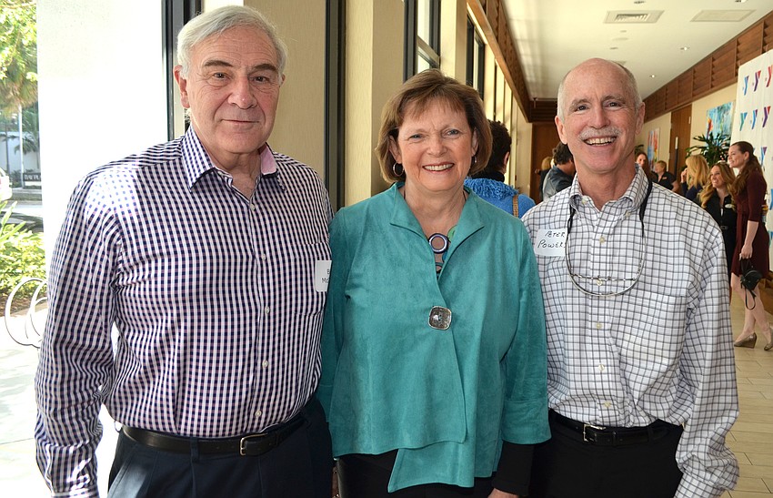Bill and Elaine McClure with Peter Powers.