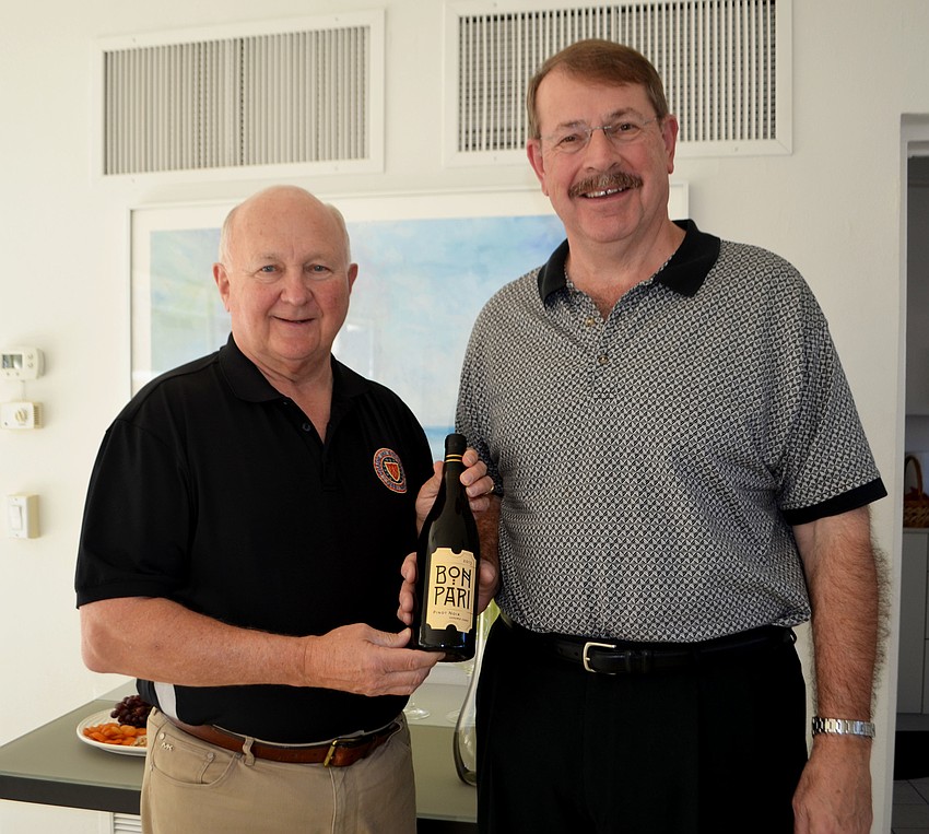 George Muller and Clayton Daley, CEO and proprietor of Winner’s Circle Winery