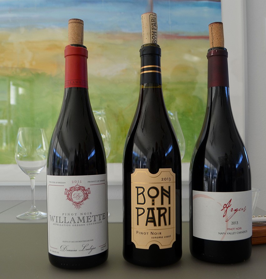 Attendees sipped on Williamette, Bon Pari and Argus pinot noirs.