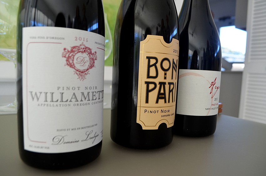 Attendees sipped on Williamette, Bon Pari and Argus pinot noirs.