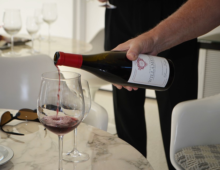 Attendees sipped on Williamette, Bon Pari and Argus pinot noirs and paired them with various kinds of cheeses.