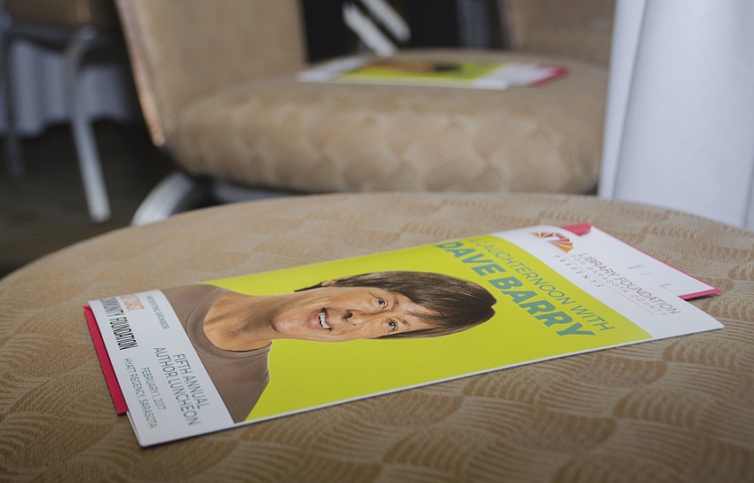 The former Miami Herald columnist Dave Barry spoke at the luncheon