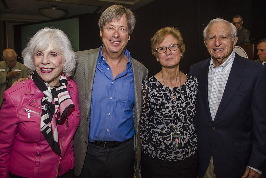 Margie Barancik, Dave Barry, Sarasota County Superintendent Lori White and Church Barancik