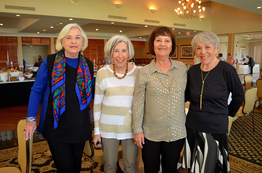 Rita Glosser, Renee Pekeles, Astride James and Shirley Green