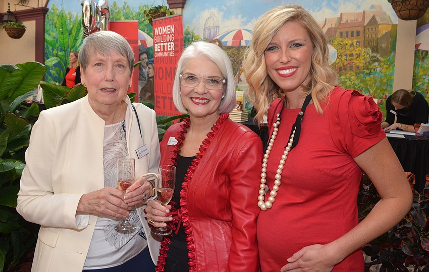 Fran Nitschke, Sustainers VP Susan Powers and Junior League of Sarasota President Britt Riner