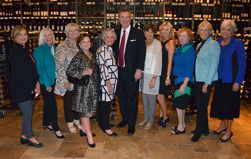 Speaker Sam Haskell III with the event sponsors.