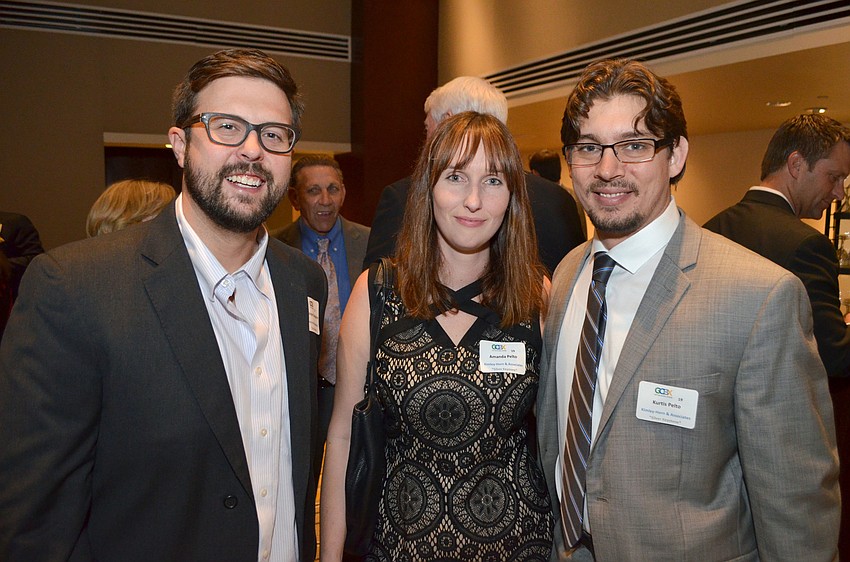 Christopher Cianfaglione, Amanda Pelto and her brother, Kurtis Pelto