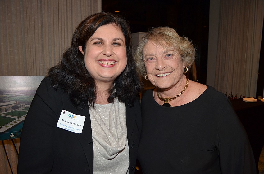 Christine Robinson and Sarasota County Commissioner Nancy Detert