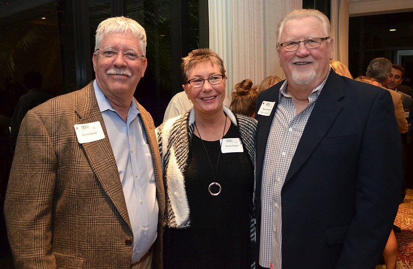 Donnie Baugh with Micki and Wayne Poston, mayor of Bradenton