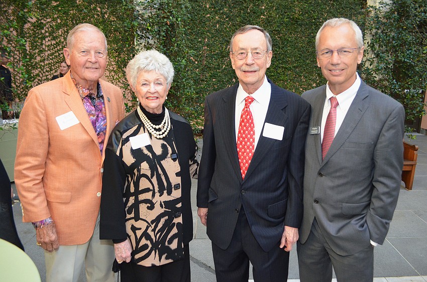 Don and Joann Burhart, Sam Skogstad and Executive Director Steven High