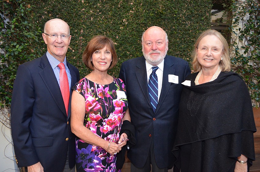 Bob and Sally Theis with John Bean and Alexandra Jupin