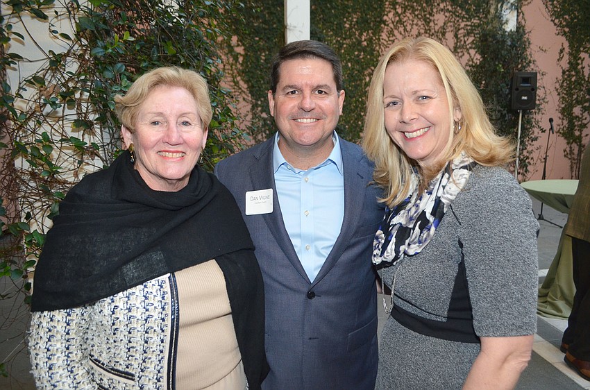 Irene Bagby with Dan and Jennifer Vigne