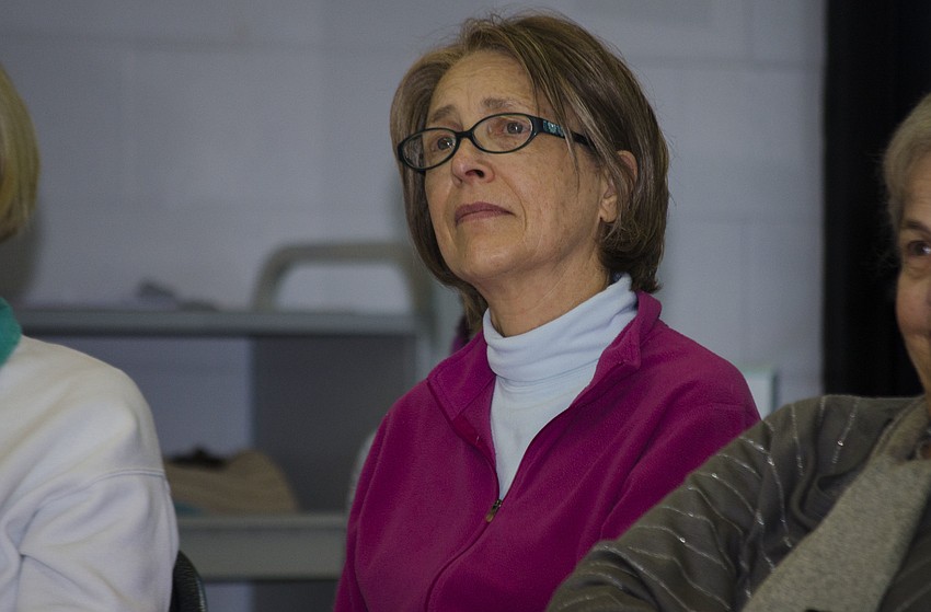 Peggy Dessaint watches David’s performance.