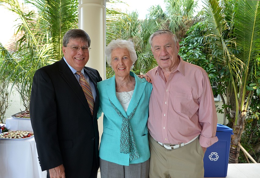 John Shea and Betty and Bryan Rowntree