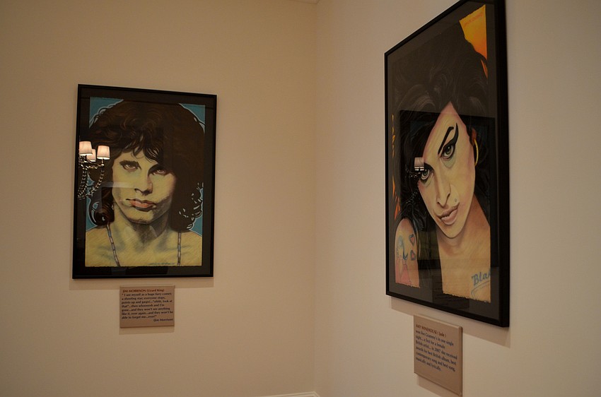 The series “27” by Jack Dowd was on display throughout the home.