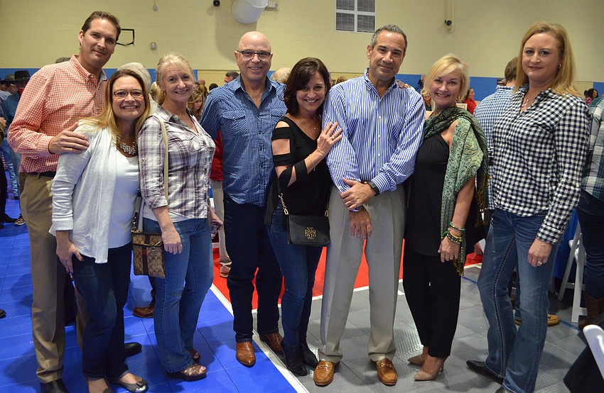 Jonathan and Paula Lester with Kim Lemke, Michael Valentino, Laurie Gomes, Jeff Mayer, Sandra Rios and Juliette Valin