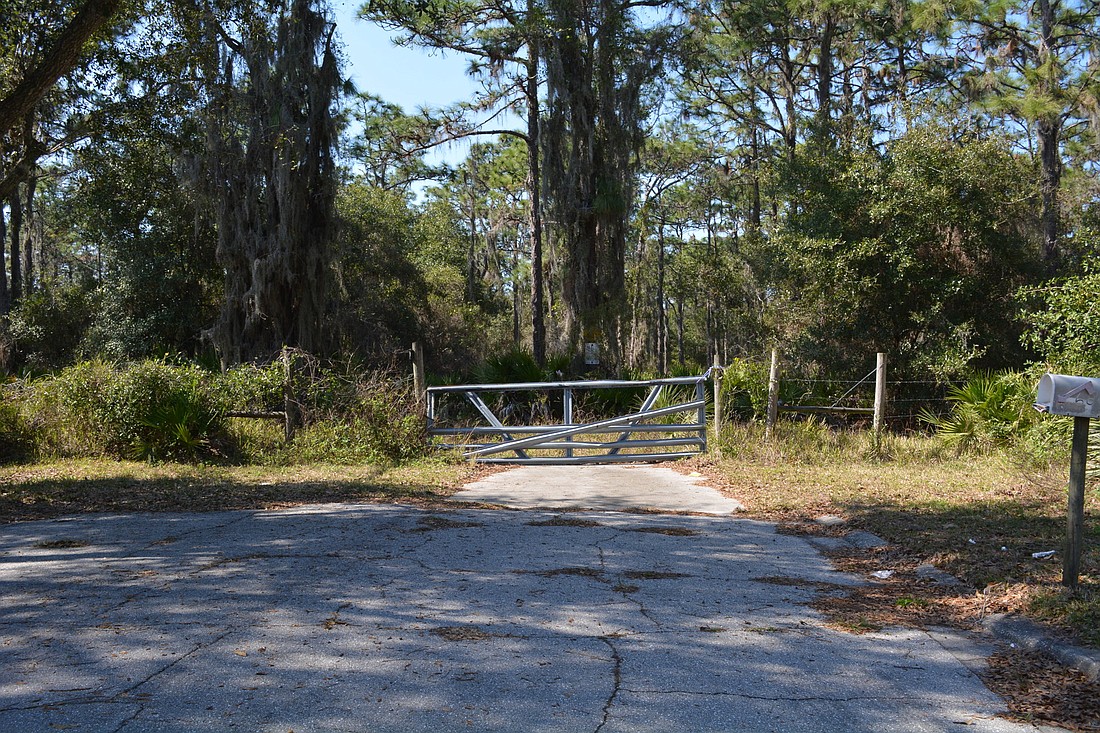 Currently, Clubhouse Drive ends here. The roadway is proposed for extension to Linger Lodge Road in Manatee County transportation plans, but the project is not funded in the county&#39;   s five-year plan.
