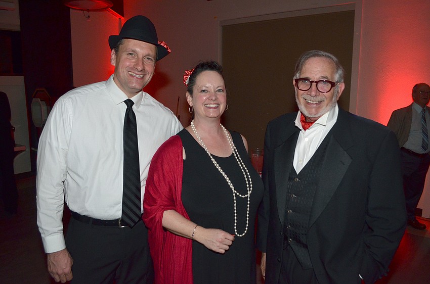 Jeff and Cheryl Allen with New Gate School Headmaster Tim Seldin