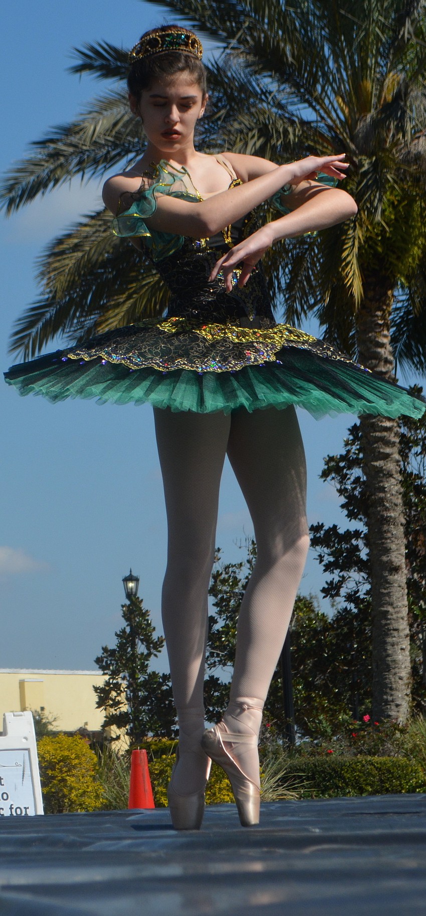 Sarasota'    s Annalise Gonzales, 15, kept the crowd on its toes with her dance.