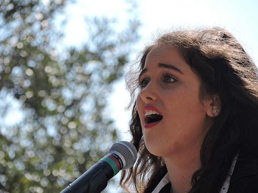 Olivia Lafemina repreents Lakewood Ranch High School'    s Junior Theater with a song. She next appears in 