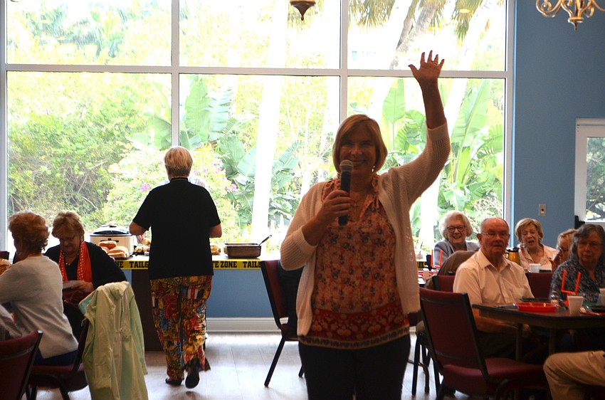 Valarie Evanko takes a poll of who is cheering for the Atlanta Falcons and the New England Patriots