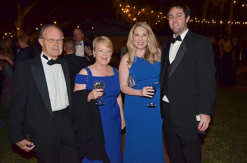 Robert and Carolyn Johnson with Tracy and Seth Spalsbury