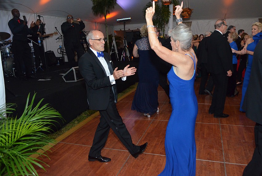 Mary Louise O’Connell dances with Mario Bernardis.