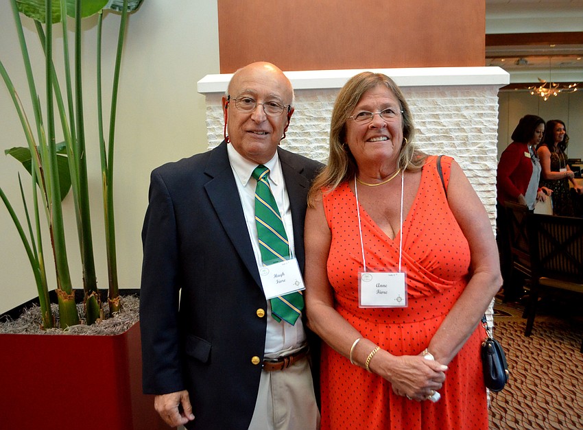 Outgoing St. Armands Residents Association President Hugh Fiore and Anne Fiore