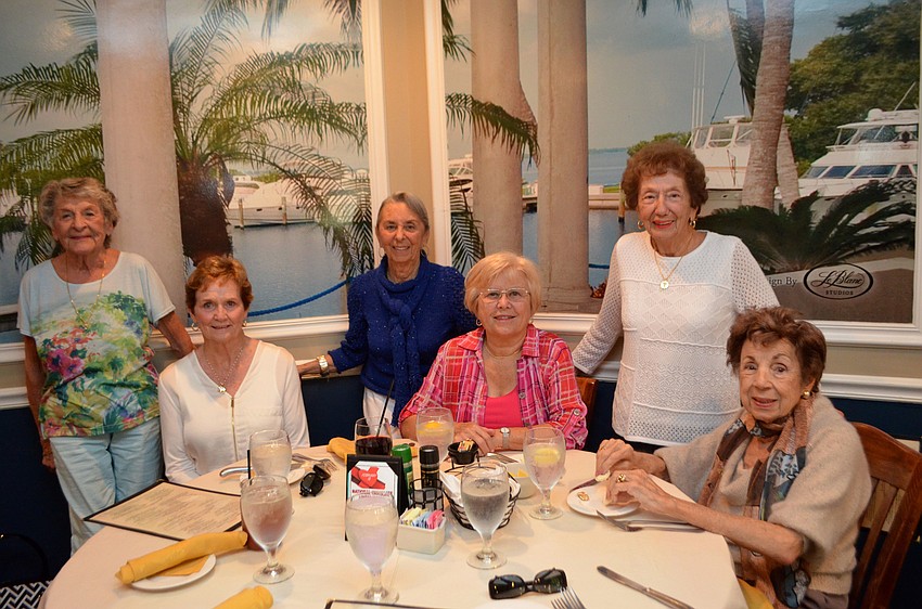 Gladys Henry, Donna Greer, Donna Birnbaum, Carol Fischbein, Eleanor Carnese and Ethel Athanas