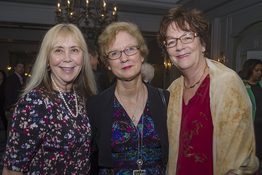 Karen Rose, Sarasota County School District Superintendent and Greater Sarasota Chamber of Commerce board member Lori White, Laura Kinsley