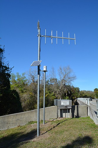 One of eight existing gauges is located on River Club Boulevard, where the road crosses the Braden River.