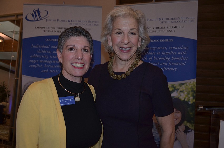 President of JFCS Heidi Brown and Sue Jacobson