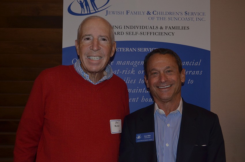 Sarasota'     s Doc Werlin and Dean Miller, on the JFCS board