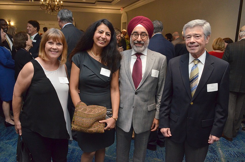 Diane Hale, Ritu and Harry Anand and Sam Guren
