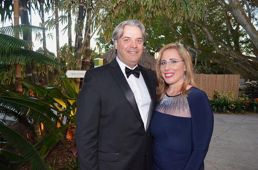 Rob and Jennifer Rominiecki, president of Marie Selby Botanical Gardens